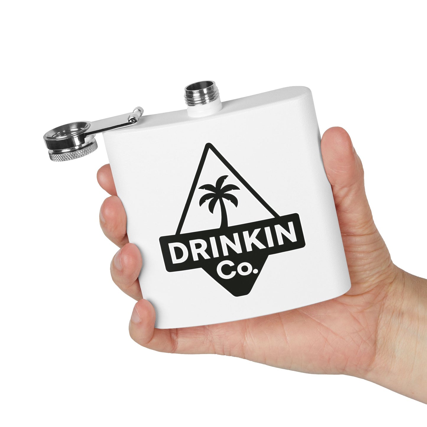 Drinkin Co. Stainless Steel Flask, 6oz